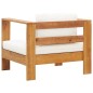 vidaXL Muebles de jardín 4 pzas con cojines madera maciza acacia crema vidaXL Muebles de jardín 4 pzas con cojines madera maciza acacia crema
