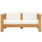 vidaXL Muebles de jardín 4 pzas con cojines madera maciza acacia crema vidaXL Muebles de jardín 4 pzas con cojines madera maciza acacia crema