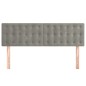 vidaXL Cabeceros 2 unidades terciopelo gris claro 72x5x78/88 cm vidaXL Cabeceros 2 unidades terciopelo gris claro 72x5x78/88 cm