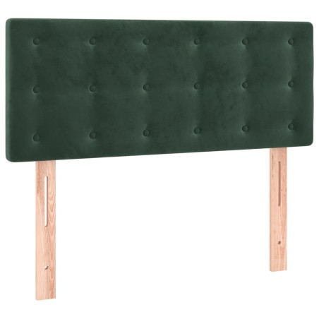 vidaXL Cabecero de terciopelo verde oscuro 100x5x78/88 cm