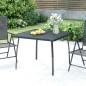vidaXL Mesa de jardín malla de acero gris antracita 100x100x72 cm vidaXL Mesa de jardín malla de acero gris antracita 100x100x72 cm