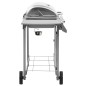 vidaXL Barbacoa de gas con 4 fogones plateado