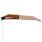 vidaXL Toldo retráctil manual naranja y marrón 500x300 cm vidaXL Toldo retráctil manual naranja y marrón 500x300 cm
