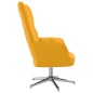 vidaXL Sillón de relax de terciopelo amarillo mostaza vidaXL Sillón de relax de terciopelo amarillo mostaza