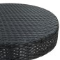 vidaXL Set muebles bar jardín 3 piezas y cojines ratán sintético negro vidaXL Set muebles bar jardín 3 piezas y cojines ratán sintético negro