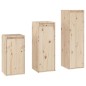 vidaXL Muebles para TV 3 piezas madera maciza de pino