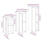 vidaXL Muebles para TV 3 piezas madera maciza de pino