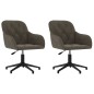 vidaXL Sillas de comedor giratorias 2 unidades terciopelo gris oscuro vidaXL Sillas de comedor giratorias 2 unidades terciopelo gris oscuro