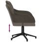 vidaXL Sillas de comedor giratorias 2 unidades terciopelo gris oscuro vidaXL Sillas de comedor giratorias 2 unidades terciopelo gris oscuro