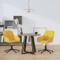 vidaXL Sillas de comedor giratorias 2 uds terciopelo amarillo vidaXL Sillas de comedor giratorias 2 uds terciopelo amarillo