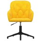 vidaXL Sillas de comedor giratorias 2 uds terciopelo amarillo vidaXL Sillas de comedor giratorias 2 uds terciopelo amarillo