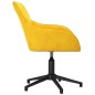 vidaXL Sillas de comedor giratorias 2 uds terciopelo amarillo vidaXL Sillas de comedor giratorias 2 uds terciopelo amarillo
