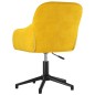 vidaXL Sillas de comedor giratorias 2 uds terciopelo amarillo vidaXL Sillas de comedor giratorias 2 uds terciopelo amarillo