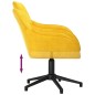 vidaXL Sillas de comedor giratorias 2 uds terciopelo amarillo vidaXL Sillas de comedor giratorias 2 uds terciopelo amarillo