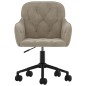 vidaXL Sillas de comedor giratorias 2 uds de terciopelo gris claro vidaXL Sillas de comedor giratorias 2 uds de terciopelo gris claro