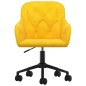 vidaXL Sillas de comedor giratorias 2 uds terciopelo amarillo vidaXL Sillas de comedor giratorias 2 uds terciopelo amarillo