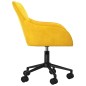 vidaXL Sillas de comedor giratorias 2 uds terciopelo amarillo vidaXL Sillas de comedor giratorias 2 uds terciopelo amarillo