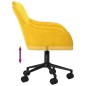 vidaXL Sillas de comedor giratorias 2 uds terciopelo amarillo vidaXL Sillas de comedor giratorias 2 uds terciopelo amarillo