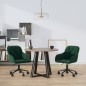 vidaXL Sillas de comedor giratorias 2 unidades terciopelo verde oscuro vidaXL Sillas de comedor giratorias 2 unidades terciopelo verde oscuro