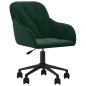 vidaXL Sillas de comedor giratorias 2 unidades terciopelo verde oscuro vidaXL Sillas de comedor giratorias 2 unidades terciopelo verde oscuro