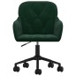 vidaXL Sillas de comedor giratorias 2 unidades terciopelo verde oscuro vidaXL Sillas de comedor giratorias 2 unidades terciopelo verde oscuro