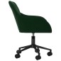 vidaXL Sillas de comedor giratorias 2 unidades terciopelo verde oscuro vidaXL Sillas de comedor giratorias 2 unidades terciopelo verde oscuro