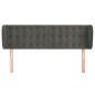 vidaXL Cabecero de terciopelo gris oscuro 147x23x78/88 cm