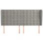 vidaXL Cabecero con orejas de terciopelo gris claro 163x23x118/128 cm vidaXL Cabecero con orejas de terciopelo gris claro 163x23x118/128 cm