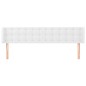 vidaXL Cabecero de cuero sintético blanco 163x16x78/88 cm