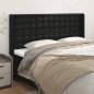 vidaXL Cabecero con orejas de cuero sintético negro 163x16x118/128 cm vidaXL Cabecero con orejas de cuero sintético negro 163x16x118/128 cm