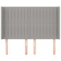 vidaXL Cabecero con orejas de tela gris claro 147x16x118/128 cm vidaXL Cabecero con orejas de tela gris claro 147x16x118/128 cm