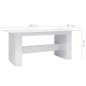 vidaXL Mesa de comedor madera de ingeniería blanco brillo 180x90x76 cm vidaXL Mesa de comedor madera de ingeniería blanco brillo 180x90x76 cm