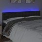vidaXL Cabecero con LED cuero sintético negro 160x5x78/88 cm vidaXL Cabecero con LED cuero sintético negro 160x5x78/88 cm