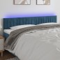 vidaXL Cabecero con LED de terciopelo azul oscuro 180x5x78/88 cm vidaXL Cabecero con LED de terciopelo azul oscuro 180x5x78/88 cm