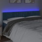 vidaXL Cabecero con LED de terciopelo azul oscuro 180x5x78/88 cm vidaXL Cabecero con LED de terciopelo azul oscuro 180x5x78/88 cm
