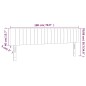 vidaXL Cabecero con LED de terciopelo azul oscuro 180x5x78/88 cm vidaXL Cabecero con LED de terciopelo azul oscuro 180x5x78/88 cm