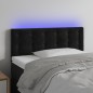 vidaXL Cabecero con LED de terciopelo negro 100x5x78/88 cm vidaXL Cabecero con LED de terciopelo negro 100x5x78/88 cm