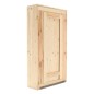Esschert Design Mesa de bar de pared con estante abatible L natural Esschert Design Mesa de bar de pared con estante abatible L natural