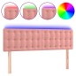 vidaXL Cabecero con LED de terciopelo rosa 144x5x78/88 cm vidaXL Cabecero con LED de terciopelo rosa 144x5x78/88 cm