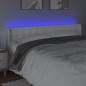 vidaXL Cabecero con LED cuero sintético blanco 163x16x78/88 cm vidaXL Cabecero con LED cuero sintético blanco 163x16x78/88 cm