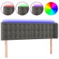 vidaXL Cabecero con LED de terciopelo gris oscuro 147x16x78/88 cm vidaXL Cabecero con LED de terciopelo gris oscuro 147x16x78/88 cm