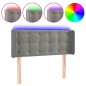 vidaXL Cabecero con LED de terciopelo gris claro 103x16x78/88 cm vidaXL Cabecero con LED de terciopelo gris claro 103x16x78/88 cm