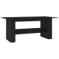 vidaXL Mesa de comedor de madera de ingeniería negro 180x90x76 cm vidaXL Mesa de comedor de madera de ingeniería negro 180x90x76 cm
