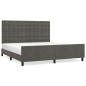 vidaXL Estructura cama con cabecero terciopelo gris oscuro 160x200 cm vidaXL Estructura cama con cabecero terciopelo gris oscuro 160x200 cm