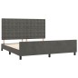 vidaXL Estructura cama con cabecero terciopelo gris oscuro 160x200 cm vidaXL Estructura cama con cabecero terciopelo gris oscuro 160x200 cm