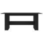 vidaXL Mesa de comedor de madera de ingeniería negro 180x90x76 cm vidaXL Mesa de comedor de madera de ingeniería negro 180x90x76 cm
