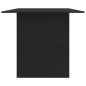 vidaXL Mesa de comedor de madera de ingeniería negro 180x90x76 cm vidaXL Mesa de comedor de madera de ingeniería negro 180x90x76 cm