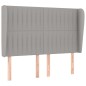 vidaXL Cama box spring con colchón tela gris claro 140x190 cm vidaXL Cama box spring con colchón tela gris claro 140x190 cm
