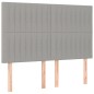 vidaXL Cama box spring con colchón tela gris claro 140x200 cm vidaXL Cama box spring con colchón tela gris claro 140x200 cm