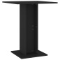 vidaXL Mesa de bistró de madera contrachapada negro 60x60x75 cm